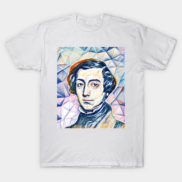 Alexis de Tocqueville Portrait | Alexis de Tocqueville Artwork 12 T-Shirt by JustLit